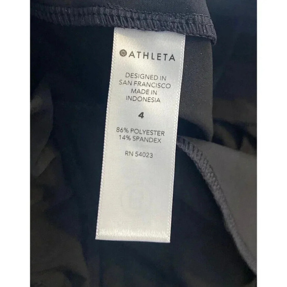 Athleta Brooklyn Texture Jogger Pants Black Print Size 4 - Picture 4 of 4